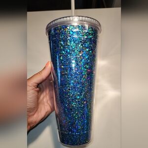 Glitter Tumbler with Straw 32 Oz